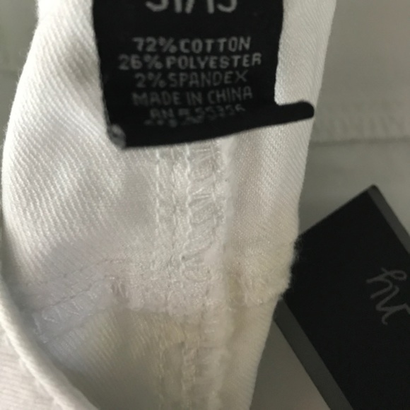 [Cred NY] White Skinny Jeans Uneven Hems New 06 - Picture 4 of 8